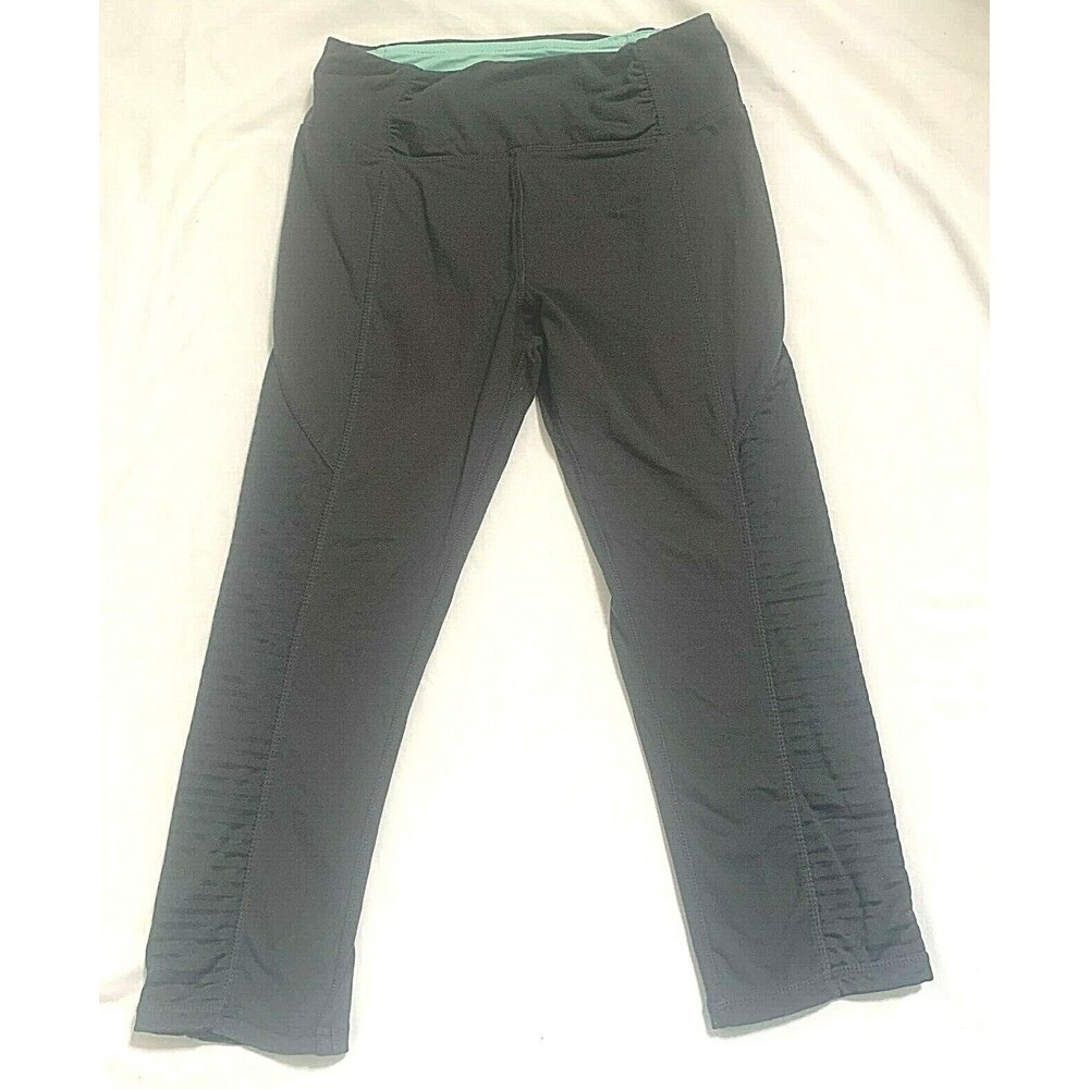 Kyodan Women's Workout Cropped Capri Leggings Gray Size Extra Small